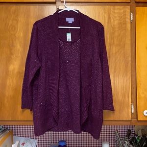 Brand new with tag purple cardigan